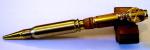 Bullet Pen from .308 case with top made of Curly Maple with Deer Clip